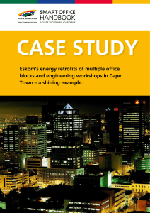 Eskom’s energy retrofits of multiple office Town – a shining example.