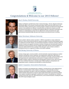 Congratulations &amp; Welcome to our 2015 Fellows!