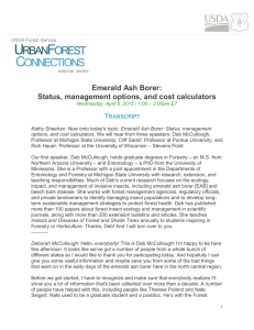 Emerald Ash Borer: Status, management options, and cost calculators T