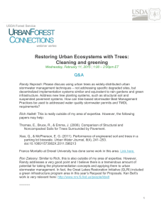 Restoring Urban Ecosystems with Trees: Cleaning and greening Q&amp;A