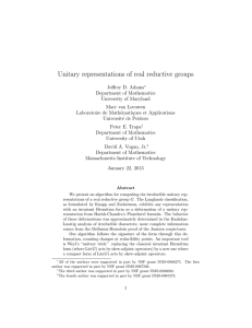 Unitary representations of real reductive groups