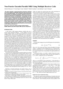 Non-Fourier Encoded Parallel MRI Using Multiple Receiver Coils