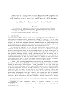 Curvature in Conjugate Gradient Eigenvalue Computation