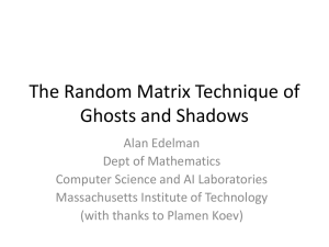The Random Matrix Technique of Ghosts and Shadows