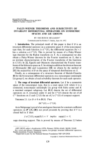 PALEY-WIENER THEOREMS AND SURJECTIVITY OF INVARIANT DIFFERENTIAL OPERATORS ON SYMMETRIC