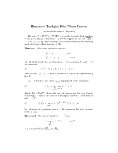 H¨ ormander’s Topological Paley–Wiener Theorem