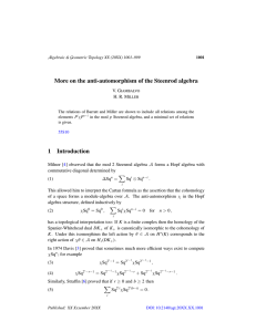 More on the anti-automorphism of the Steenrod algebra V. G