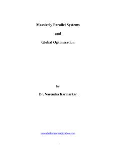 Massively Parallel Systems  and Global Optimization