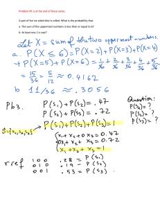 Problem #1 is at the end of these notes.