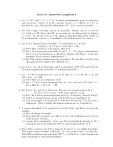 Math 654 Homework Assignment 1 1. Let V = R