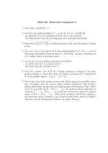 Math 654 Homework Assignment 6 1. Prove that Aut(R/Q) = 1.
