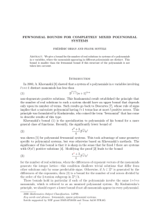 FEWNOMIAL BOUNDS FOR COMPLETELY MIXED POLYNOMIAL SYSTEMS