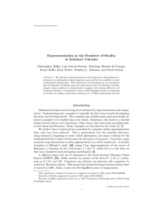 Experimentation at the Frontiers of Reality in Schubert Calculus