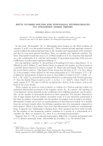 BETTI NUMBER BOUNDS FOR FEWNOMIAL HYPERSURFACES VIA STRATIFIED MORSE THEORY