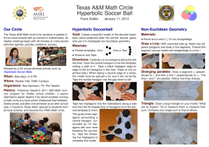 Texas A&amp;M Math Circle Hyperbolic Soccer Ball Our Circle Hyperbolic Soccerball
