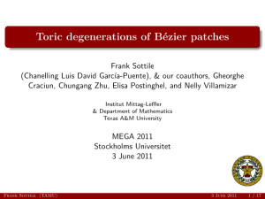 Toric degenerations of Bézier patches
