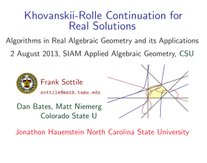 Khovanskii-Rolle Continuation for Real Solutions