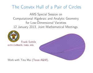 The Convex Hull of a Pair of Circles
