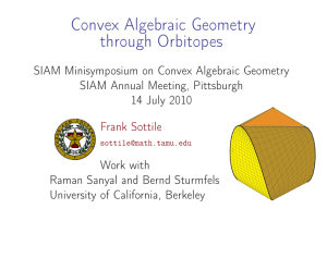 Convex Algebraic Geometry through Orbitopes