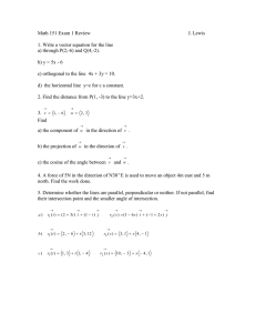 Math 151 Exam 1 Review  J. Lewis