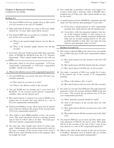 Chapter 5, Page 1 Chapter 5 Homework Problems