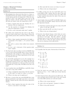 Chapter 1, Page 1 Chapter 1 Homework Problems Compiled by Joe Kahlig