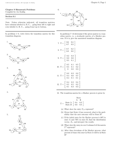 Chapter 9, Page 1 6. Chapter 9 Homework Problems Compiled by Joe Kahlig