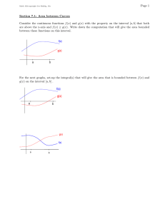 Page 1 Section 7.1: Area between Curves