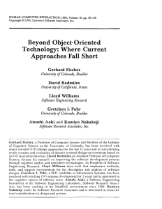 HUMAN-COMPUTER INTERACTION,  1995, Volume 10, pp.  79-119 Copyright