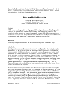 “Skiing as a Model of Instruction