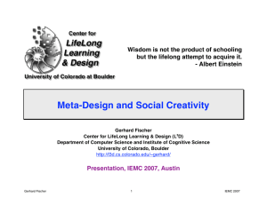Meta-Design and Social Creativity