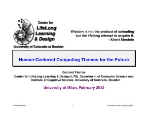 Human-Centered Computing Themes for the Future