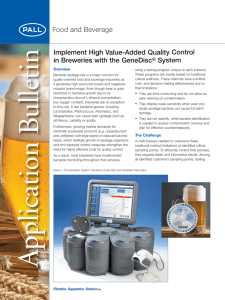 Implement High Value-Added Quality Control in Breweries with the GeneDisc System ®