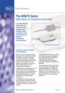 The WS07X Series Water Sensor for hazardous environments