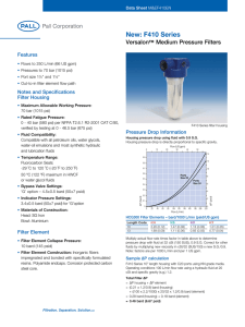 New: F410 Series  Versalon Medium Pressure Filters
