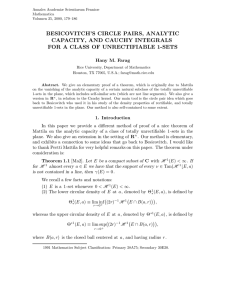 BESICOVITCH&rsquo;S CIRCLE PAIRS, ANALYTIC CAPACITY, AND CAUCHY INTEGRALS