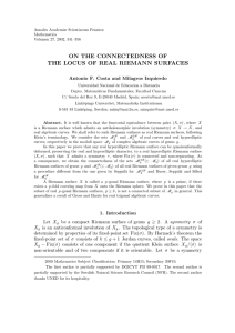 ON THE CONNECTEDNESS OF THE LOCUS OF REAL RIEMANN SURFACES