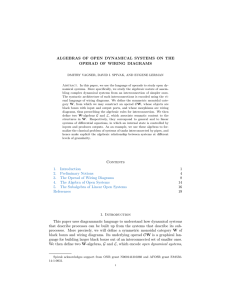 ALGEBRAS OF OPEN DYNAMICAL SYSTEMS ON THE OPERAD OF WIRING DIAGRAMS