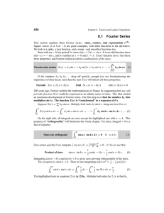 8.1 Fourier Series 434