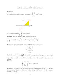 Math 52 - Autumn 2006 - Midterm Exam I