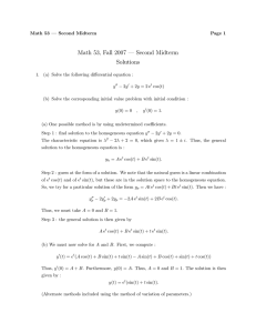Math 53, Fall 2007 — Second Midterm Solutions