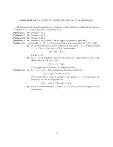 PROBLEM SET 5 (DUE IN LECTURE ON OCT 16 (FRIDAY))