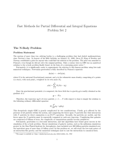 18.336/6.335 Spring 2014 Fast Methods for Partial Diﬀerential and Integral Equations