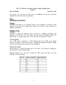 CSE 713: Wireless Networks Security  Seminar  (Spring ... Project  1