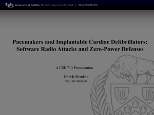 Pacemakers and Implantable Cardiac Defibrillators: Software Radio Attacks and Zero-Power Defenses