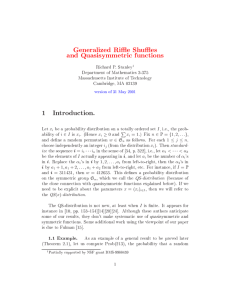Generalized Rie Shues and Quasisymmetric functions