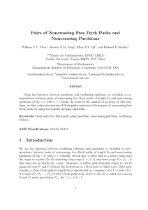 Pairs of Noncrossing Free Dyck Paths and Noncrossing Partitions