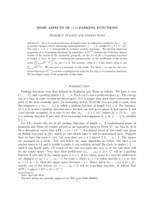 SOME ASPECTS OF (r, k)-PARKING FUNCTIONS