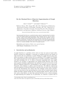 On the Maximal Error of Spectral Approximation of Graph Bisection