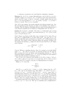 1. Abstract manifolds and the Whitney embedding theorem
